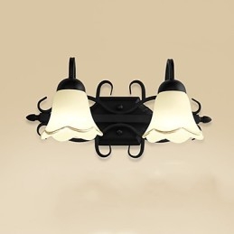 Rustic Lodge elettrolitico Caratteristica per illuminazione da parete per bagno Downlight