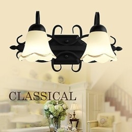 Rustic Lodge elettrolitico Caratteristica per illuminazione da parete per bagno Downlight