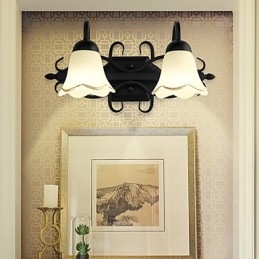 Rustic Lodge elettrolitico Caratteristica per illuminazione da parete per bagno Downlight