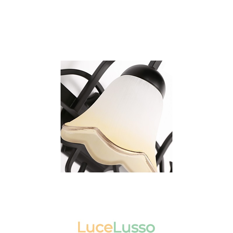 Rustic Lodge elettrolitico Caratteristica per illuminazione da parete per bagno Downlight