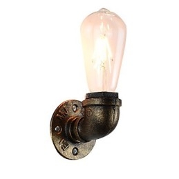 Applique da parete rustica in ottone antico tradizionale classico per luce ambientale