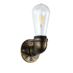 Applique da parete rustica in ottone antico tradizionale classico per luce ambientale