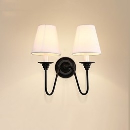 Finitura rustica in ossido nero per protezione degli occhi Applique da parete con luce ambientale