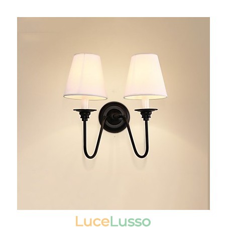 Finitura rustica in ossido nero per protezione degli occhi Applique da parete con luce ambientale Finitura rustica in ossido nero per protezione degli occhi Applique da parete con luce ambientale