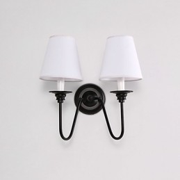 Finitura rustica in ossido nero per protezione degli occhi Applique da parete con luce ambientale