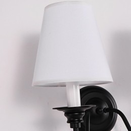 Finitura rustica in ossido nero per protezione degli occhi Applique da parete con luce ambientale