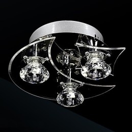 Lampadario moderno in cristallo Living 3 luci