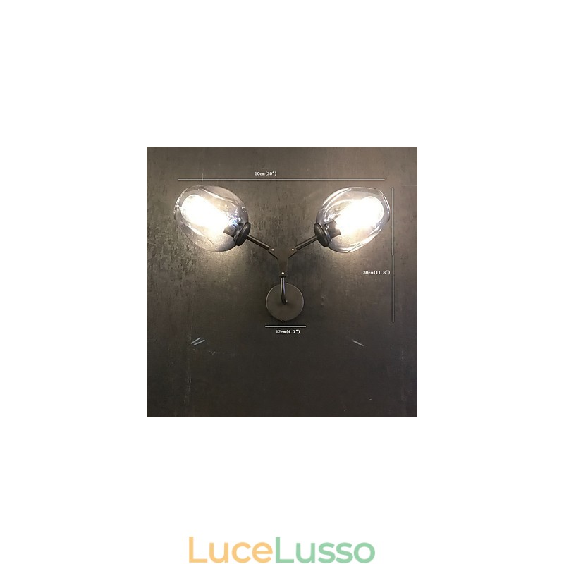Applique da parete in stile rustico, stile retrò, stile vintage, per illuminazione ambientale in stile mini