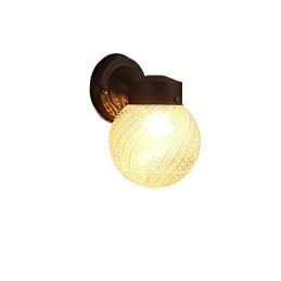 Finitura moderna contemporanea in ossido nero per applique da parete con luce ambientale in stile mini