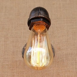 Caratteristica della pittura retrò country per applique da parete con luce ambientale a braccio oscillante in stile mini
