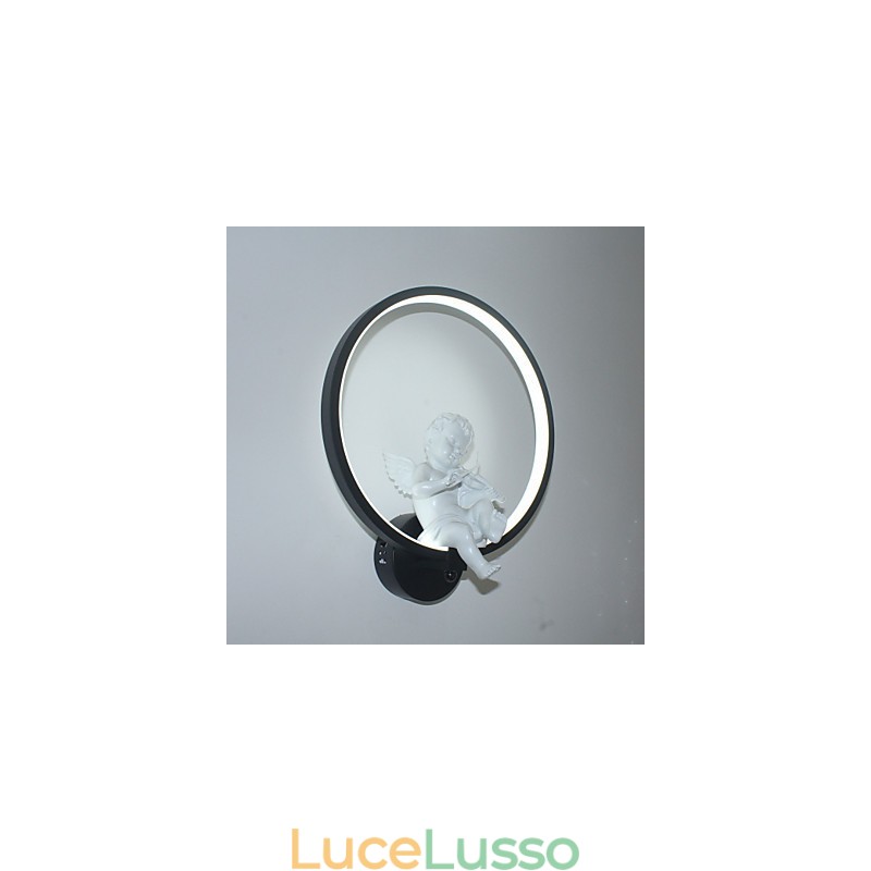 Lampada da parete moderna Lampada creativa di personalità Lampada di design Angelo Decorazione Lampada da parete in alluminio integrata per corridoio