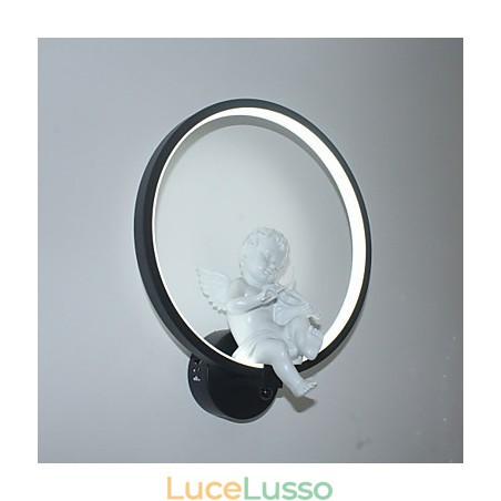 Lampada da parete moderna Lampada creativa di personalità Lampada di design Angelo Decorazione Lampada da parete in alluminio integrata per corridoio Lampada da parete moderna Lampada creativa di personalità Lampada di design Angelo Decorazione Lampada da parete in alluminio integrata per corridoio