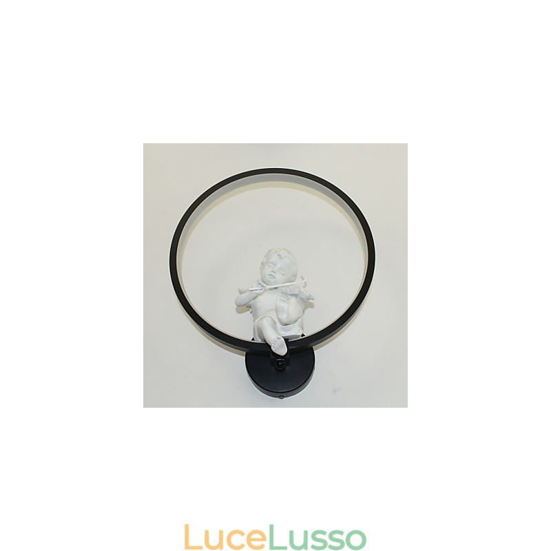 Lampada da parete moderna Lampada creativa di personalità Lampada di design Angelo Decorazione Lampada da parete in alluminio integrata per corridoio