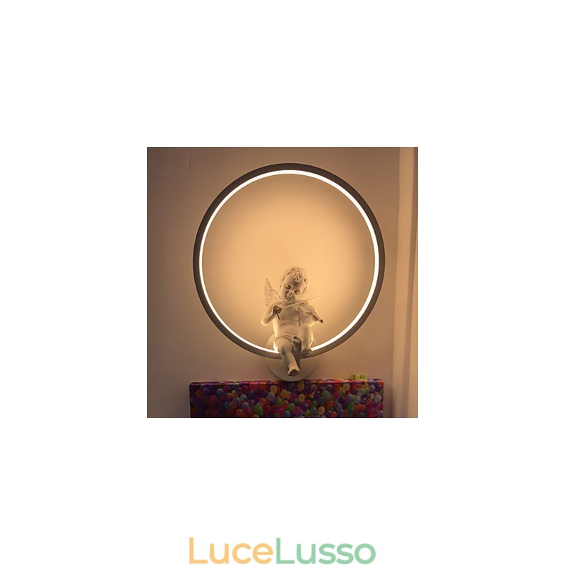 Lampada da parete moderna Lampada creativa di personalità Lampada di design Angelo Decorazione Lampada da parete in alluminio integrata per corridoio