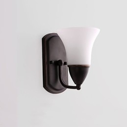 Finitura rustica in ossido nero per protezione degli occhi Applique da parete con luce ambientale