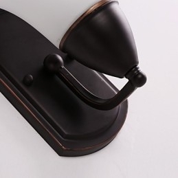Finitura rustica in ossido nero per protezione degli occhi Applique da parete con luce ambientale