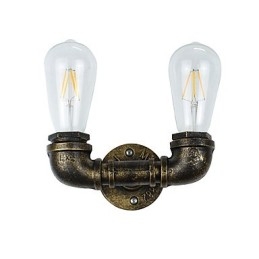 Rustic Lodge Tradizionale Classico Ottone Antico Caratteristica per Luci da Parete Luce Ambientale Applique