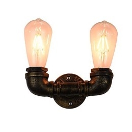 Rustic Lodge Tradizionale Classico Ottone Antico Caratteristica per Luci da Parete Luce Ambientale Applique