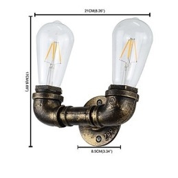 Rustic Lodge Tradizionale Classico Ottone Antico Caratteristica per Luci da Parete Luce Ambientale Applique
