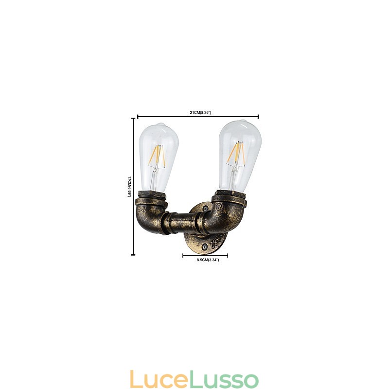 Rustic Lodge Tradizionale Classico Ottone Antico Caratteristica per Luci da Parete Luce Ambientale Applique