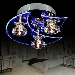 Lampadario moderno in cristallo Living 3 luci