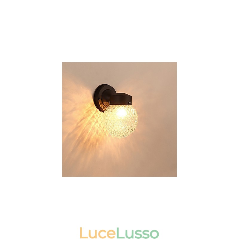 Applique da parete moderna contemporanea finitura ossido nero caratteristica per applique da parete in stile mini luce ambientale