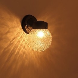 Applique da parete moderna contemporanea finitura ossido nero caratteristica per applique da parete in stile mini luce ambientale