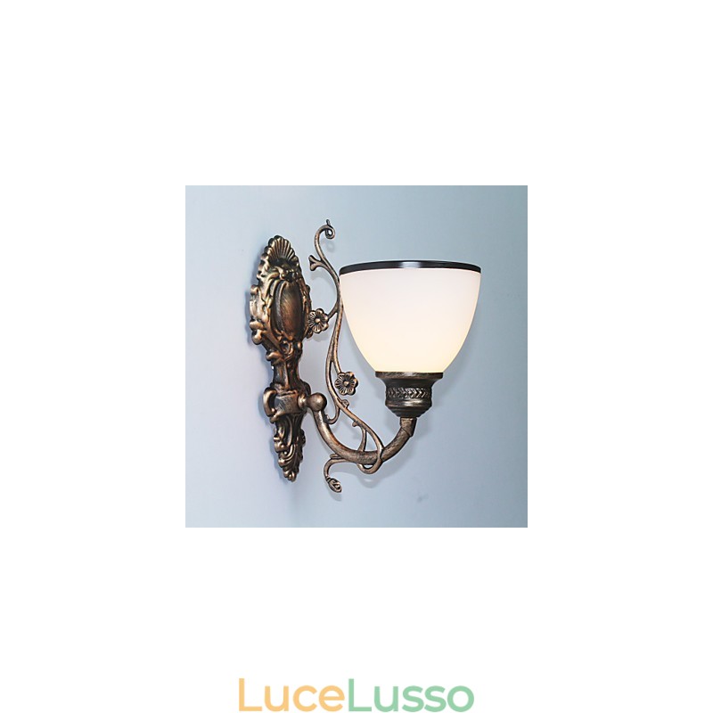 Semplice lampada da parete americana, lampada da comodino, lampada decorativa per soggiorno, lampada da parete creativa in ferro battuto in stile europeo