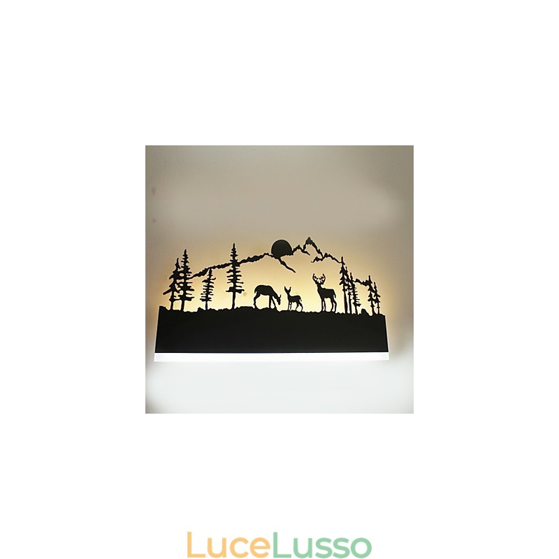 Funzionalità integrata per applique da parete con luce ambientale Applique da parete