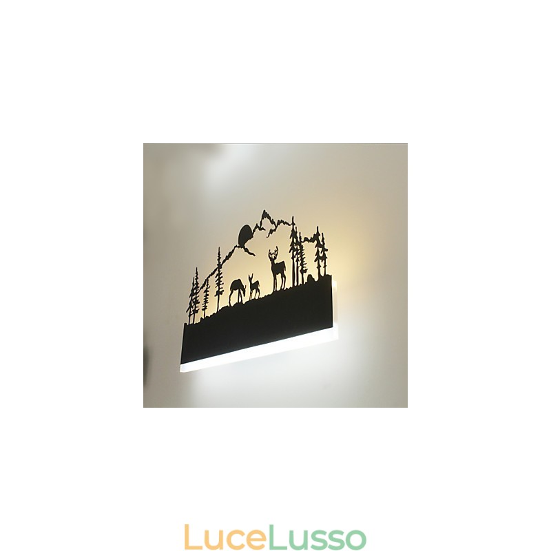Funzionalità integrata per applique da parete con luce ambientale Applique da parete