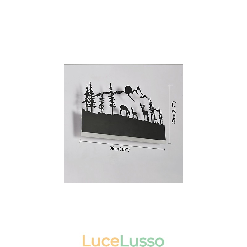 Funzionalità integrata per applique da parete con luce ambientale Applique da parete