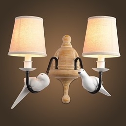 Applique da parete rustiche con luce ambientale, semplice e vintage, con pittura caratteristica