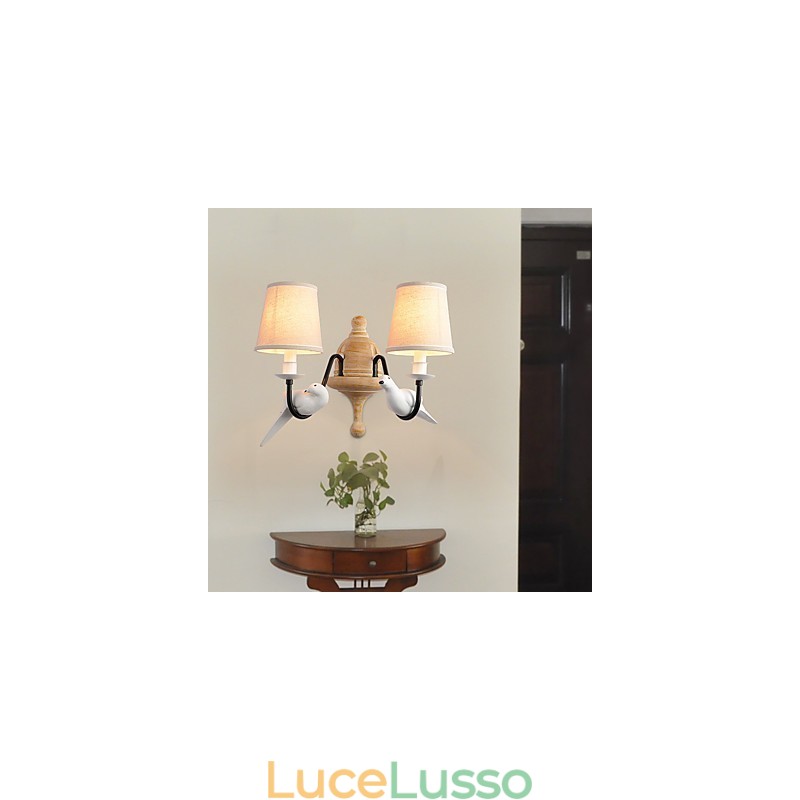 Applique da parete rustiche con luce ambientale, semplice e vintage, con pittura caratteristica