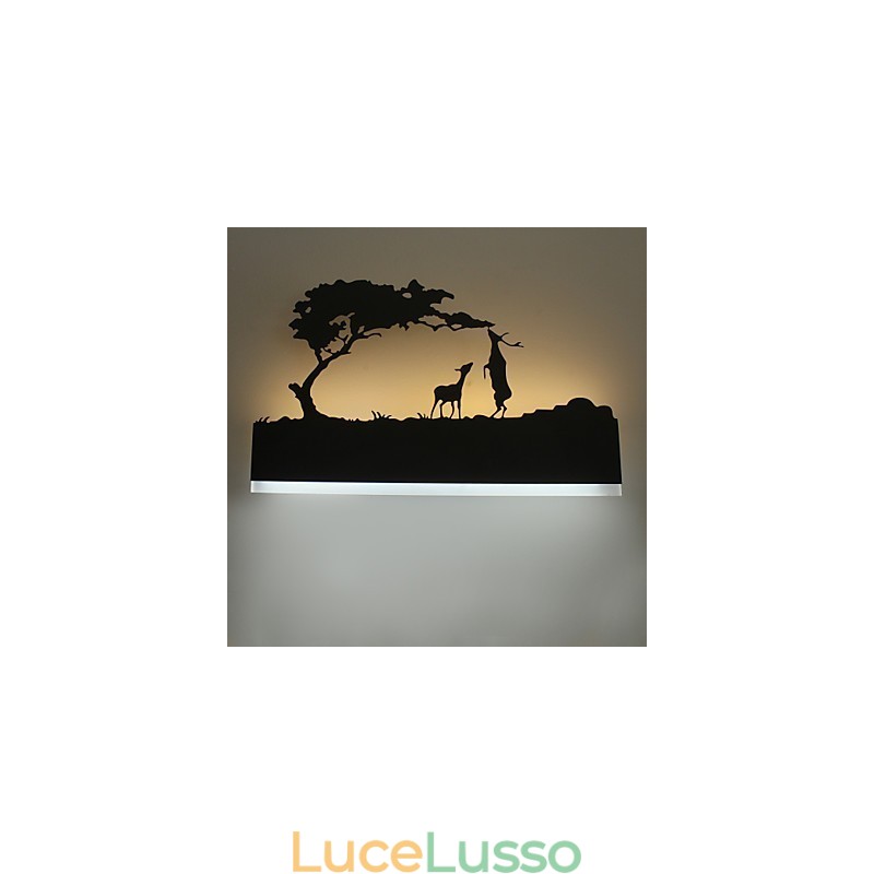 Lampada da comodino Lampada da parete Europea Creativa Moderna Minimalista Camera da letto Bambini Illuminazione Lampada da scale Lampada frontale a specchio