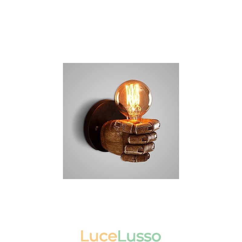 Lampada da parete industriale Loft Lampada da parete in resina Lodge Antico Vintage Retro Pittura Caratteristica per Mini Stile Luce Ambientale Applique da parete Lampada da parete