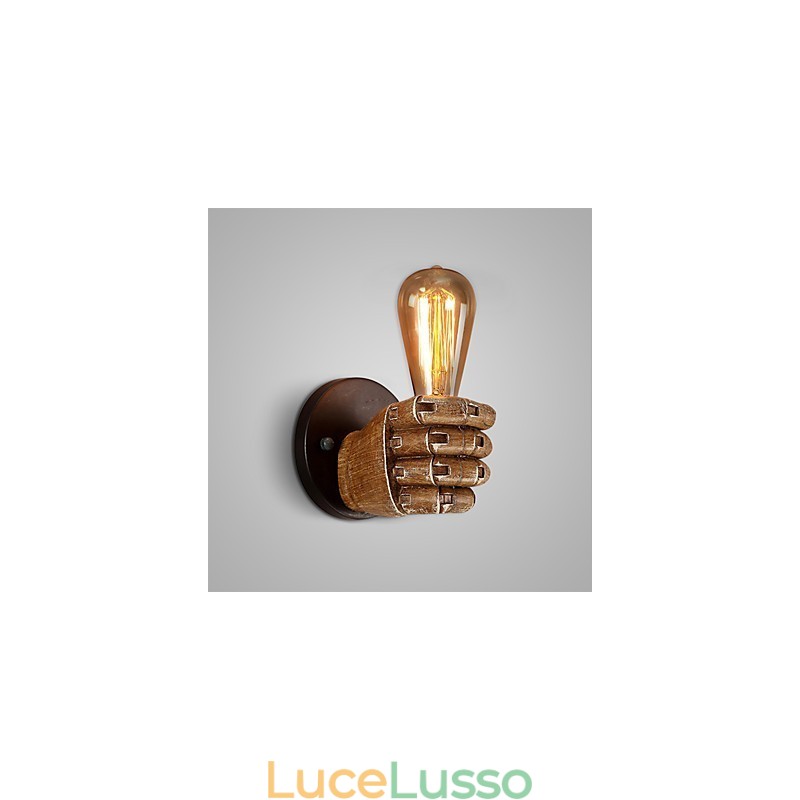 Lampada da parete industriale Loft Lampada da parete in resina Lodge Antico Vintage Retro Pittura Caratteristica per Mini Stile Luce Ambientale Applique da parete Lampada da parete