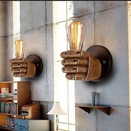 Lampada da parete industriale Loft Lampada da parete in resina Lodge Antico Vintage Retro Pittura Caratteristica per Mini Stile Luce Ambientale Applique da parete Lampada da parete