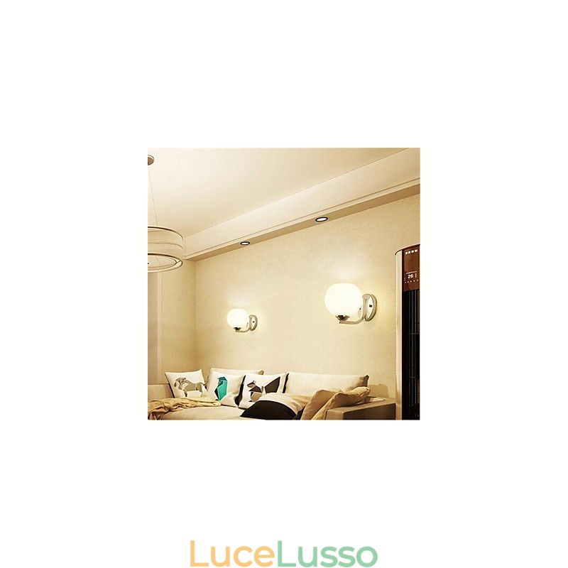 Semplice moderno contemporaneo placcato elettrolitica caratteristica per braccio oscillante protezione degli occhi luce ambientale applique da parete