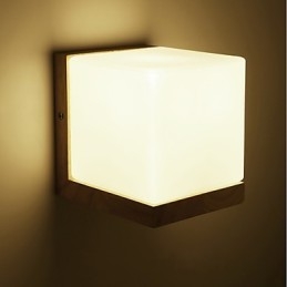 Novità Country Feature per Mini Style Protezione degli occhi Luce ambientale Applique Luce notturna da comodino Lampada da parete creativa per balcone