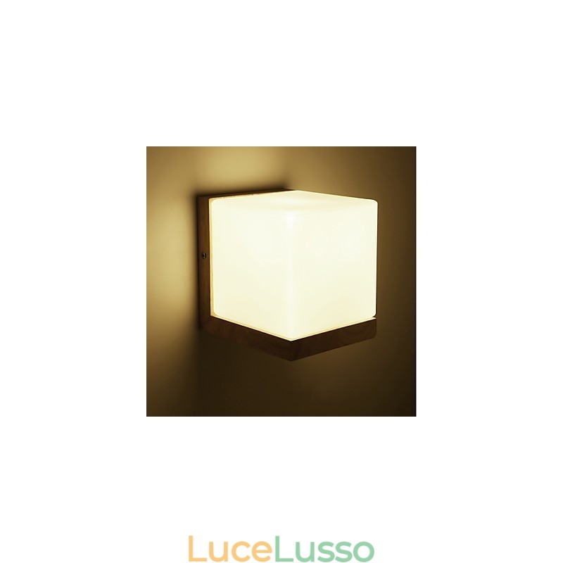 Novità Country Feature per Mini Style Protezione degli occhi Luce ambientale Applique Luce notturna da comodino Lampada da parete creativa per balcone