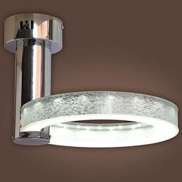 Lampadario in acrilico argentato (finitura cromata)