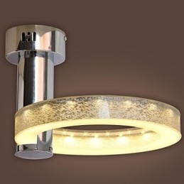 Lampadario in acrilico argentato (finitura cromata)