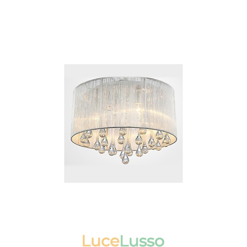 Plafoniera moderna in cristallo 4 luci