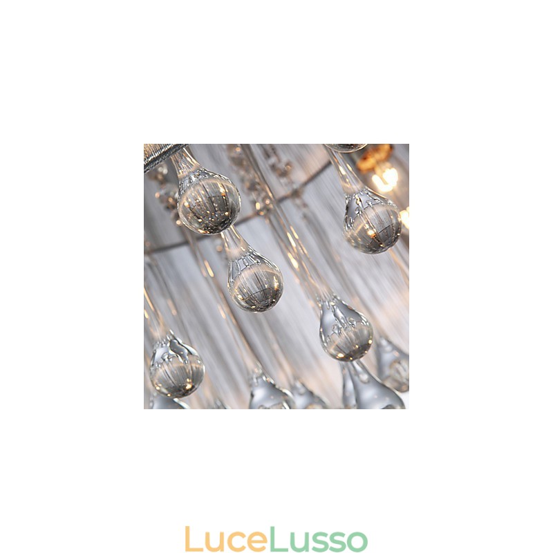 Plafoniera moderna in cristallo 4 luci