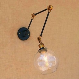 Rustic Lodge Chrome Feature per braccio oscillante Luce ambientale Braccio oscillante Luci Applique