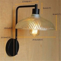 Finitura rustica in ossido nero per la luce ambientale del braccio oscillante