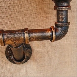 Applique da parete rustica in ottone per luce ambientale
