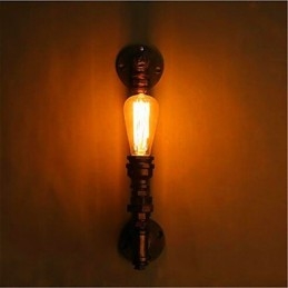 Lampada da parete in ferro con testa singola, stile americano retrò, loft industriale, corridoio d'acqua, personalità creativa, ristorante, bar
