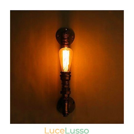 Lampada da parete in ferro con testa singola, stile americano retrò, loft industriale, corridoio d'acqua, personalità creativa, ristorante, bar Lampada da parete in ferro con testa singola, stile americano retrò, loft industriale, corridoio d'acqua, personalità creativa, ristorante, bar