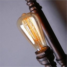 Lampada da parete in ferro con testa singola, stile americano retrò, loft industriale, corridoio d'acqua, personalità creativa, ristorante, bar
